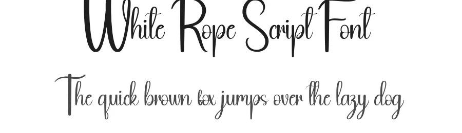 White Rope Script Font by andikastudio — Script Handwritten Font