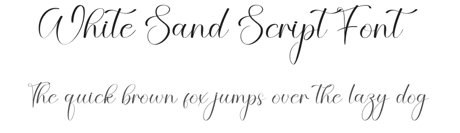 White Sand Script Font by creativeletter — Script Handwritten Font