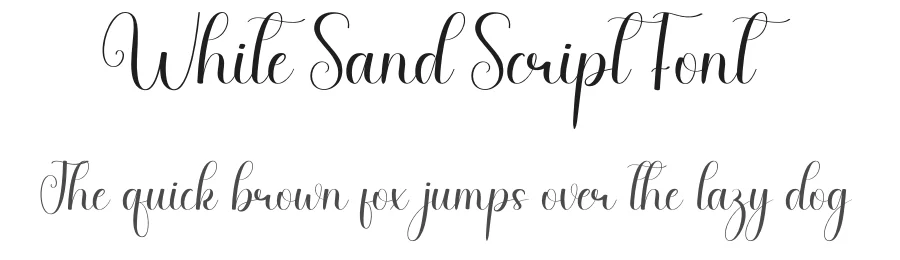 White Sand Script Font by andikastudio — Script Handwritten Font