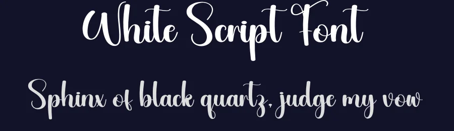 White Script Font by creativeletter — Script Handwritten Font — thumbnail 2
