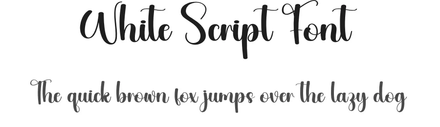 White Script Font by creativeletter — Script Handwritten Font