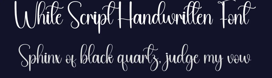 White Script Handwritten Font by andikastudio — Script Handwritten Font — thumbnail 2