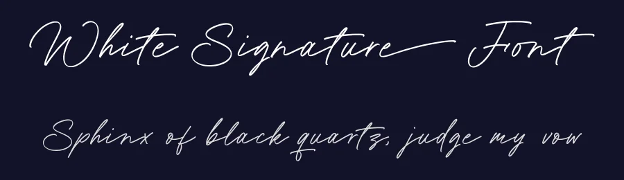 White Signature Font by LunasType — Script Handwritten Font — thumbnail 2