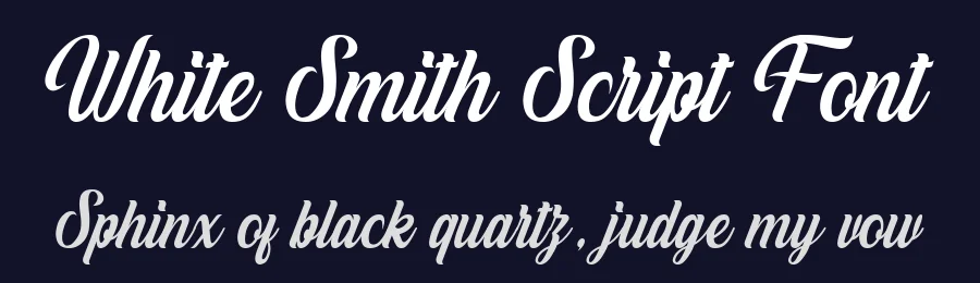 White Smith Script Font by HanzelStudio — Script Handwritten Font — thumbnail 2