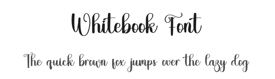 Whitebook Font by freshtypeink — Script Handwritten Font