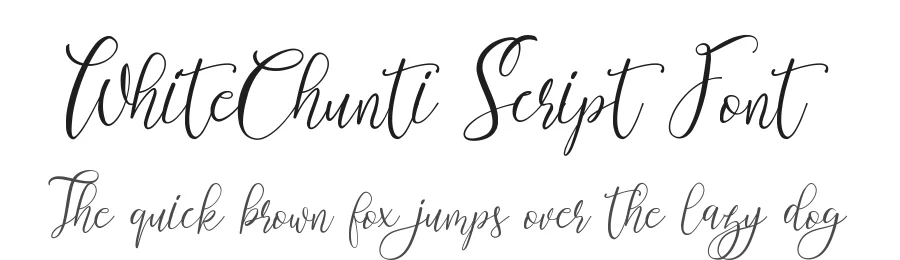 WhiteChunti Script Font by edricstudio — Script Handwritten Font