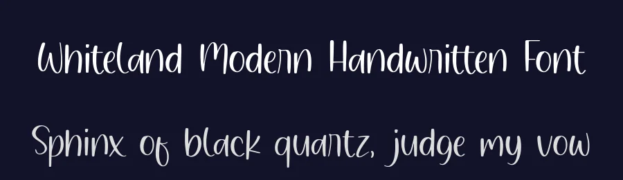 Whiteland Modern Handwritten Font by balpirick — Script Handwritten Font — thumbnail 2