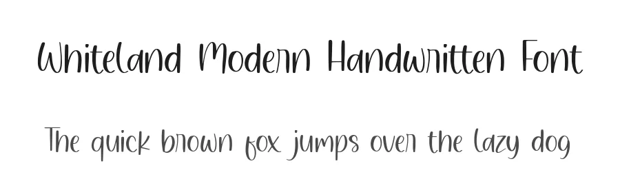 Whiteland Modern Handwritten Font by balpirick — Script Handwritten Font