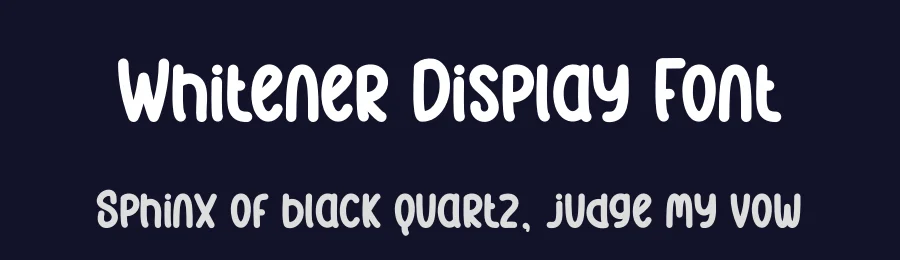 Whitener Display Font by andikastudio — Display Font — thumbnail 2