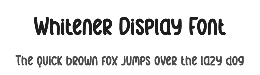 Whitener Display Font by andikastudio — Display Font