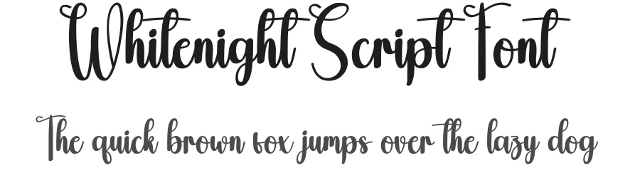 Whitenight Script Font by andikastudio — Script Handwritten Font