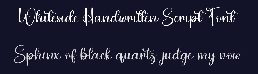 Whiteside Handwritten Script Font by creativeletter — Script Handwritten Font — thumbnail 2