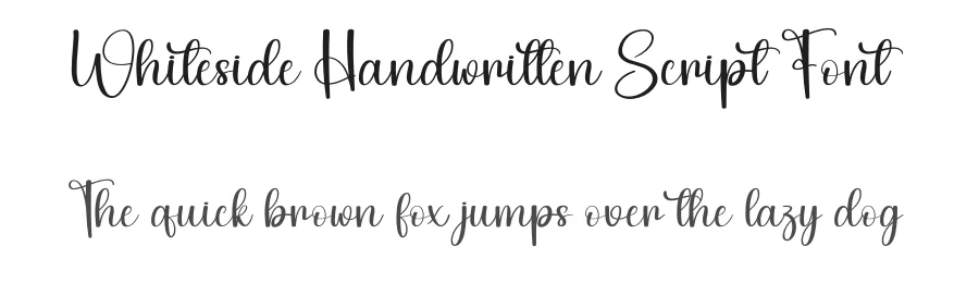Whiteside Handwritten Script Font by creativeletter — Script Handwritten Font