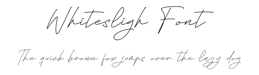 Whitesligh Font by letterfabric — Script Handwritten Font