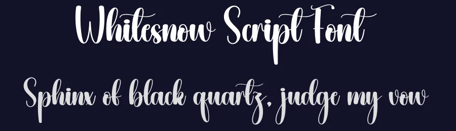 Whitesnow Script Font by creativeletter — Script Handwritten Font — thumbnail 2