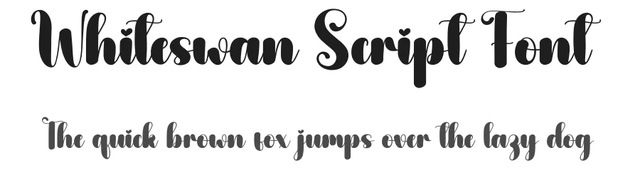 Whiteswan Script Font by andikastudio — Script Handwritten Font