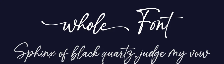 Whole Font by MJB Letters — Script Handwritten Font — thumbnail 2
