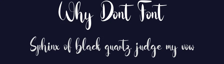 Why Dont Font by fahmistudio99 — Script Handwritten Font — thumbnail 2