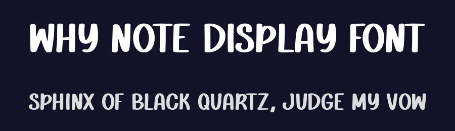 Why Note Display Font by Craftedtype — Decorative Font — thumbnail 2