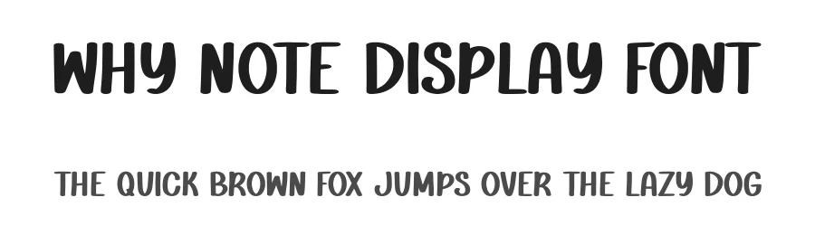 Why Note Display Font by Craftedtype — Decorative Font
