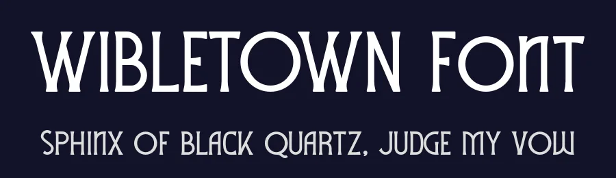 WIBLETOWN Font by OWL KING — Display Font — thumbnail 2