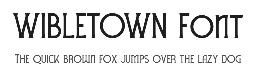 WIBLETOWN Font by OWL KING — Display Font