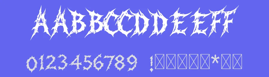 WICKED — Black Metal Display Font by Inovatype Foundry — Display Font — thumbnail 3