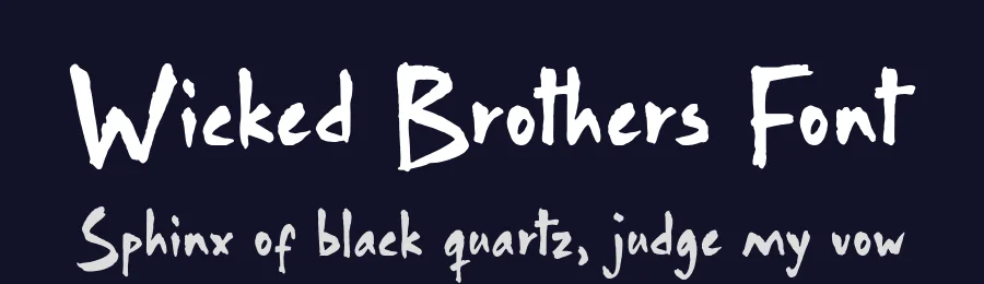 Wicked Brothers Font by Timur type — Script Handwritten Font — thumbnail 2