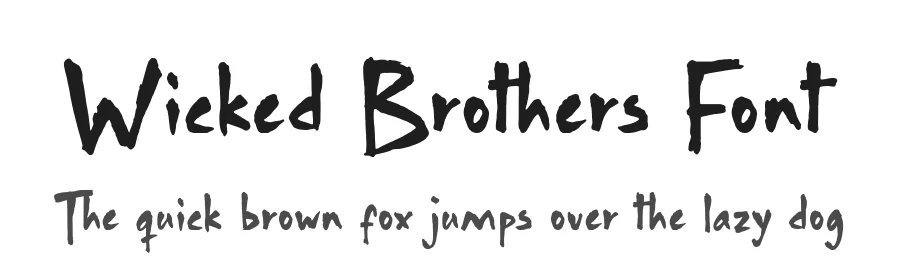 Wicked Brothers Font by Timur type — Script Handwritten Font
