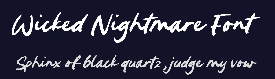 Wicked Nightmare Font by Timur type — Script Handwritten Font — thumbnail 2