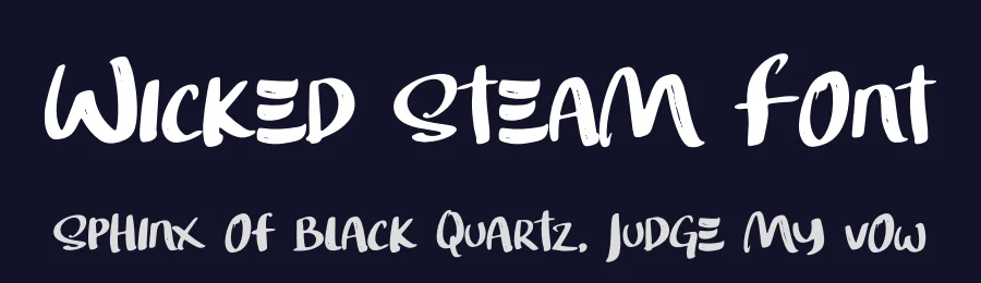 Wicked Steam Font by Krakenbox — Display Font — thumbnail 2