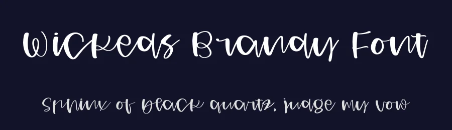 Wickeds Brandy Font by perspectype — Script Handwritten Font — thumbnail 2