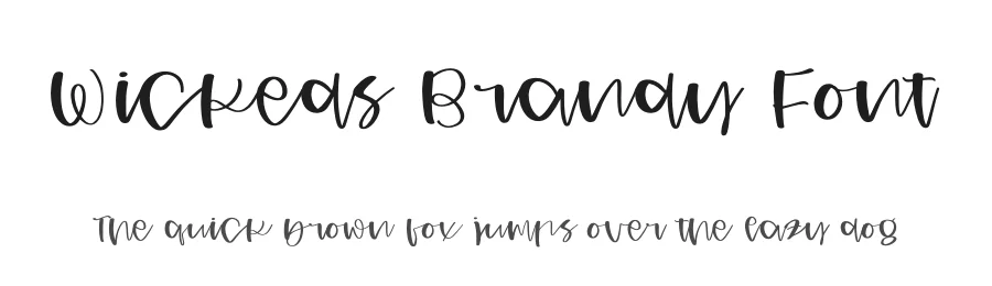 Wickeds Brandy Font by perspectype — Script Handwritten Font