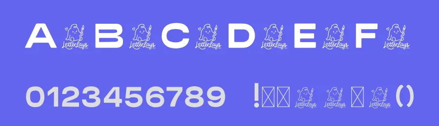Wide Road Free Font by Letterlays — Display Font — thumbnail 3