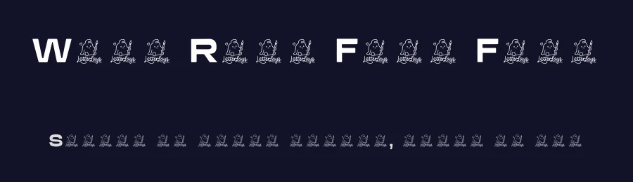 Wide Road Free Font by Letterlays — Display Font — thumbnail 2