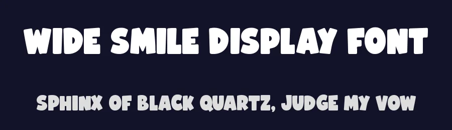 Wide Smile Display Font by Seemly Fonts — Display Font — thumbnail 2