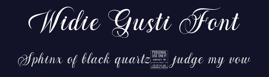 Widie Gusti Font by Miftahul Arzaq — Script Handwritten Font — thumbnail 2