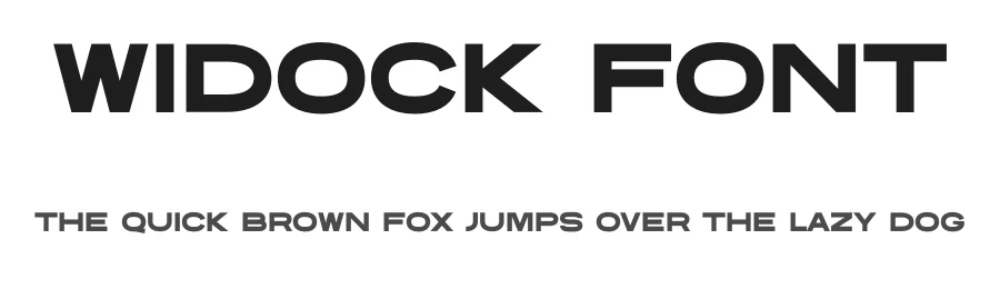 Widock Font by Ilya Designgsta — Sans Serif Font