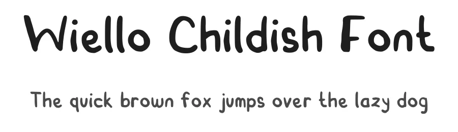 Wiello Childish Font by risnaka — Script Handwritten Font