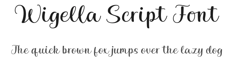 Wigella Script Font by gatype — Script Handwritten Font