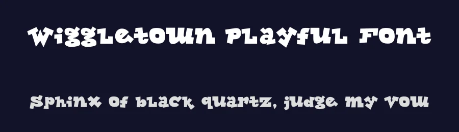 Wiggletown Playful Font by HipFonts — Display Font — thumbnail 2