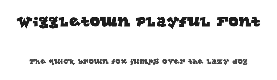 Wiggletown Playful Font by HipFonts — Display Font