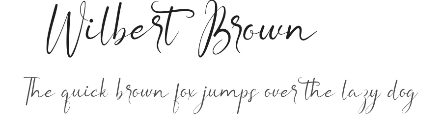 Wilbert Brown by edricstudio — Script Handwritten Font