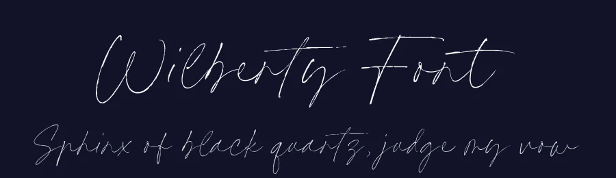 Wilberty Font by Timur type — Script Handwritten Font — thumbnail 2
