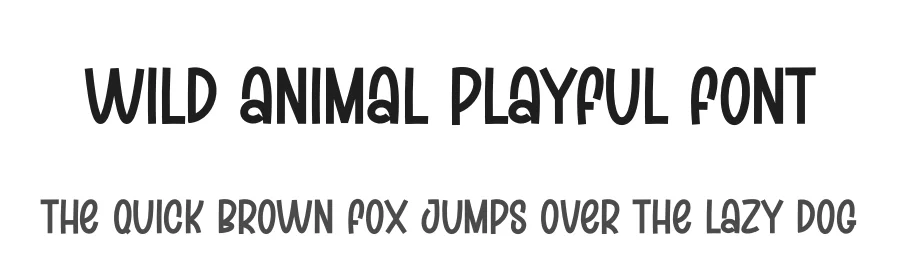 Wild Animal Playful Font by creativeletter — Display Font