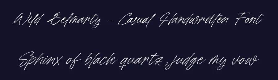 Wild Belmarty – Casual Handwritten Font by letterenastudios — Script Handwritten Font — thumbnail 2
