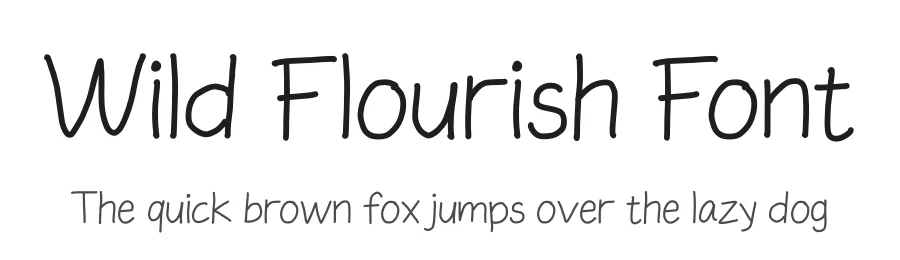 Wild Flourish Font by enxyclo — Script Handwritten Font