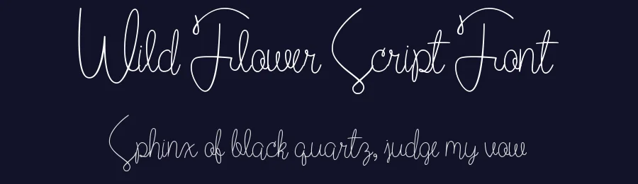 Wild Flower Script Font by PremiereGraphics — Script Handwritten Font — thumbnail 2