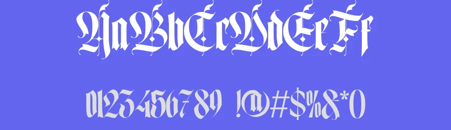 Wild Gothic Font by holyline design — Blackletter Font — thumbnail 3