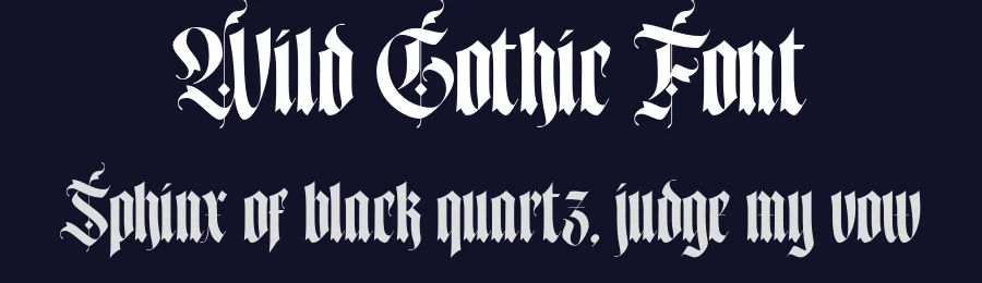 Wild Gothic Font by holyline design — Blackletter Font — thumbnail 2